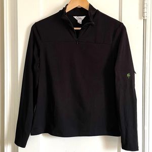 Lilly Pulitzer black 1/4 quarter zip pullover size small